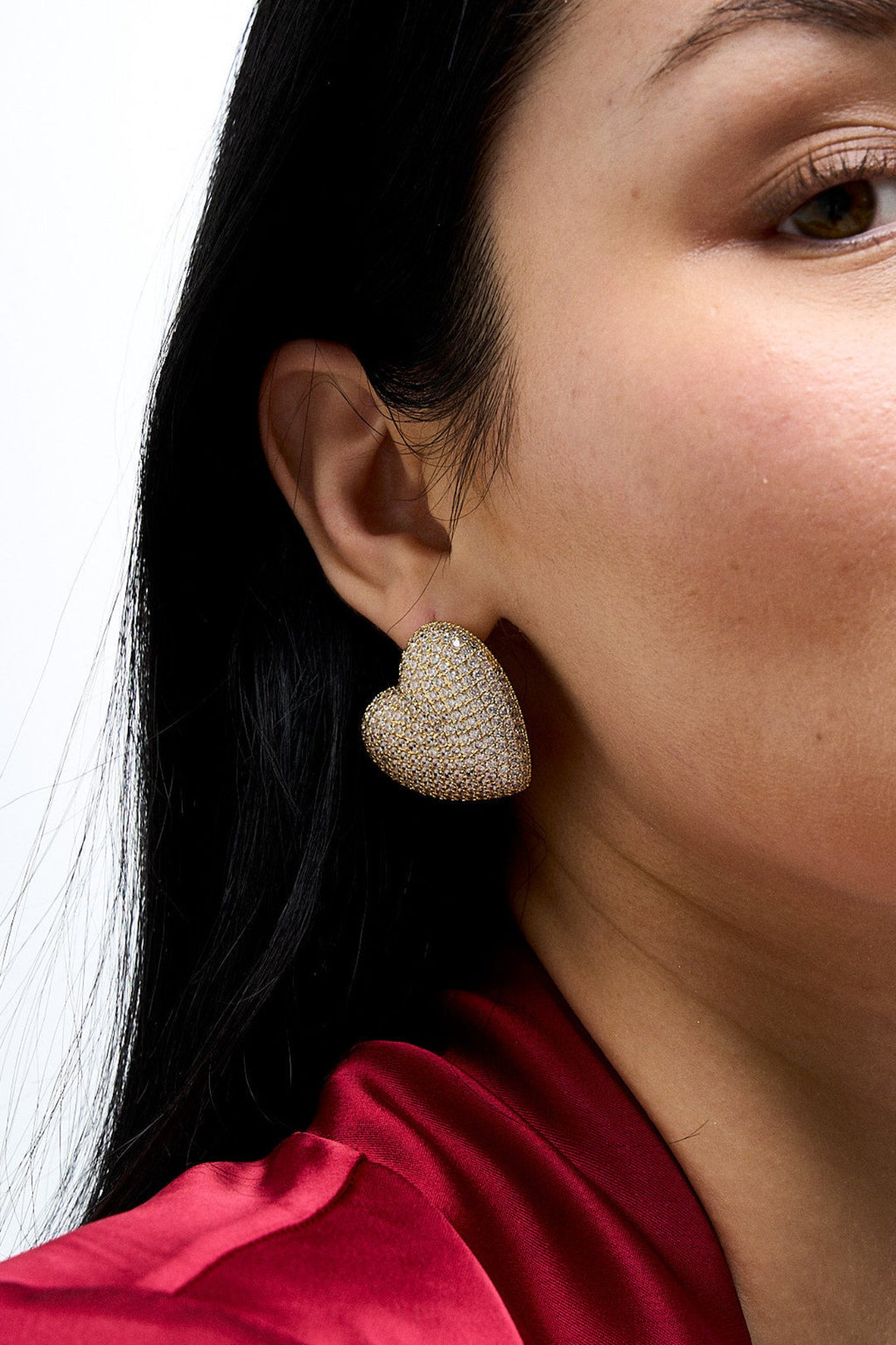 【TATIANA】Pearl Heart Hook Earrings EC1947〜ハートのピアス TATIANA】(Silver925) Heart Imprint Hook Earring ピアス