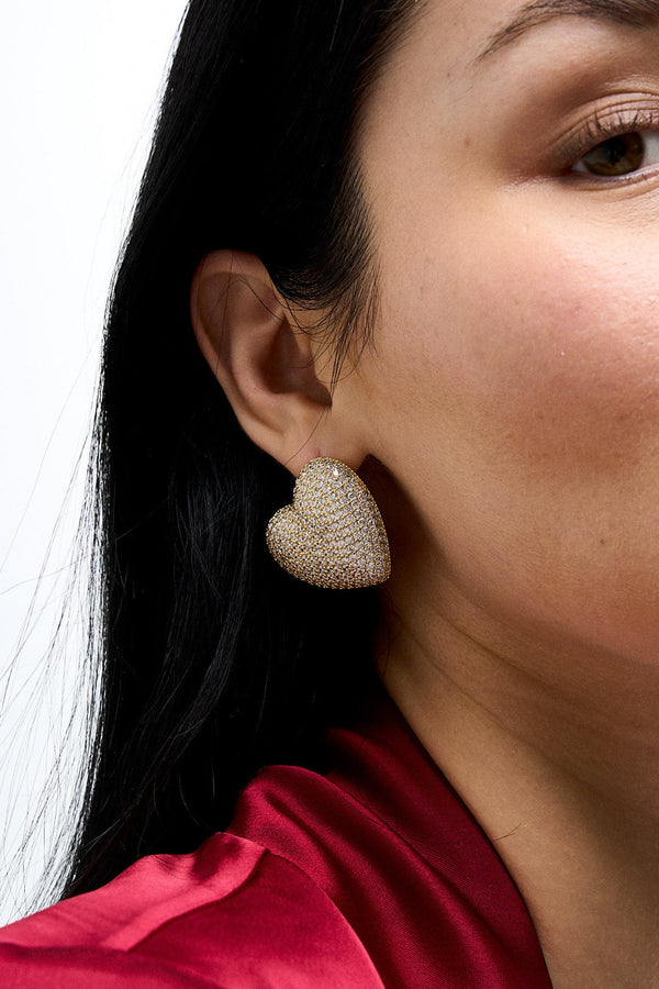 Pave Amor Earrings