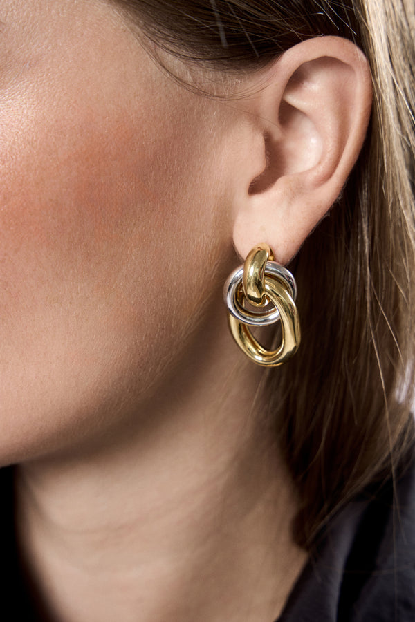 Two Tone Ami Earrings