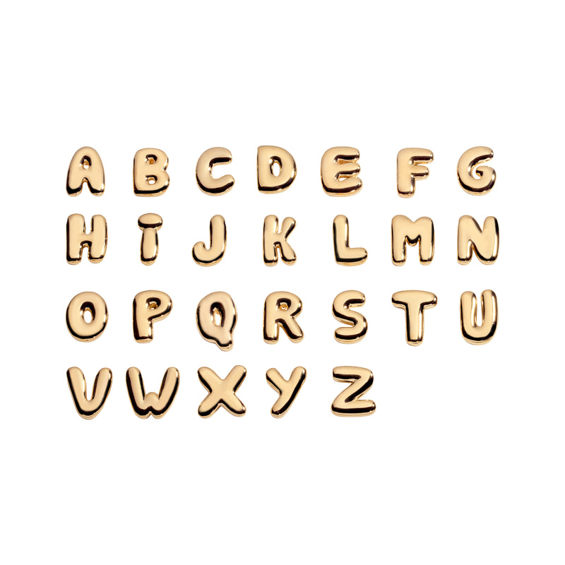 joolz by martha calvo initial necklace Bubble Letter Necklace – Martha Calvo