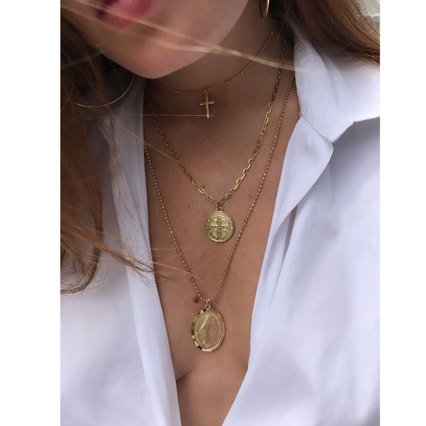 Miraculous Mary Medallion Necklace