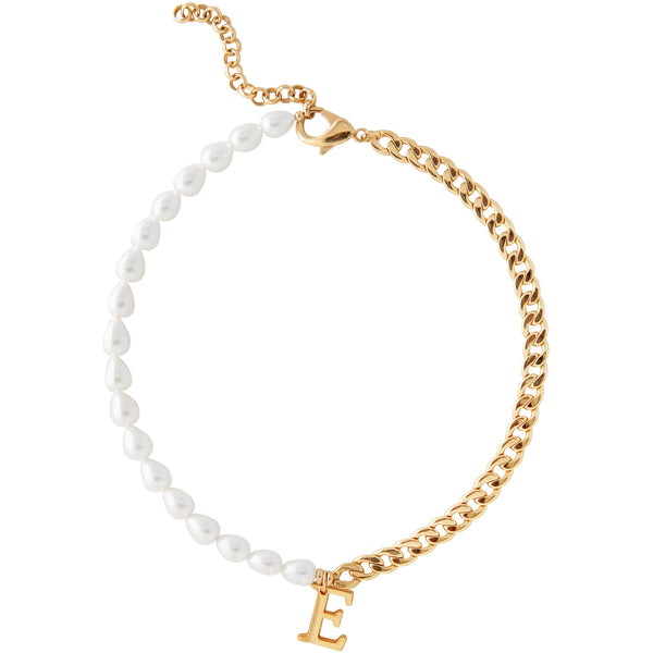 Fresh Water Pearl Necklace with plated gold chain – Caellia