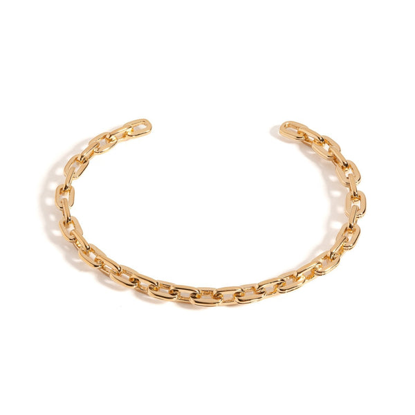 chain bracelet, chain cuff, open link bangle