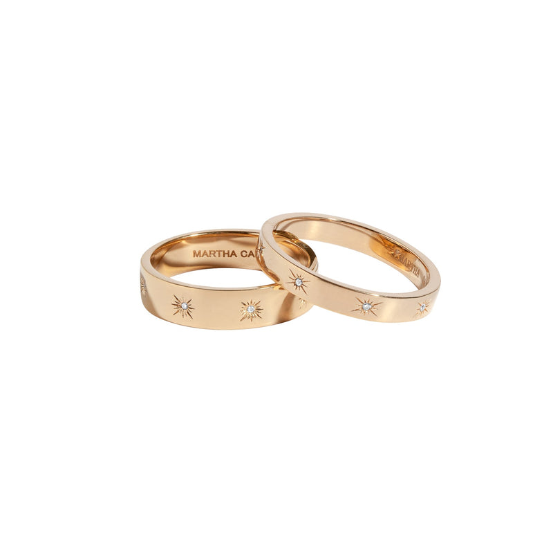 Buy the Silver Love Band Couple Rings - Silberry