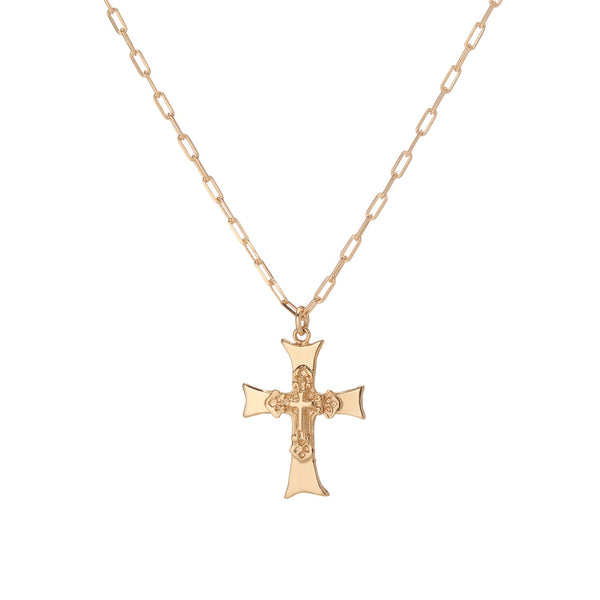 cross necklace, cross chain, martha calvo cross necklace