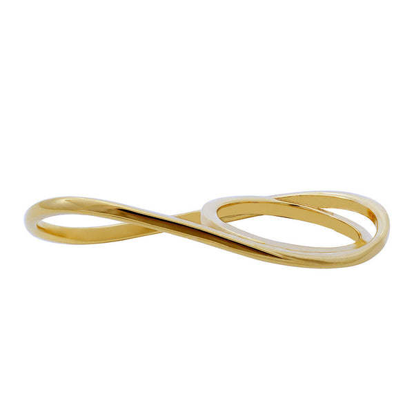 Wave Double Finger Ring